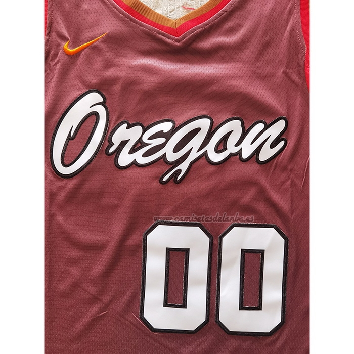 Camiseta Portland Trail Blazers Carmelo Anthony NO 00 Ciudad 2020-21 Marron